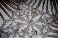 Detalhe do teto do claustro